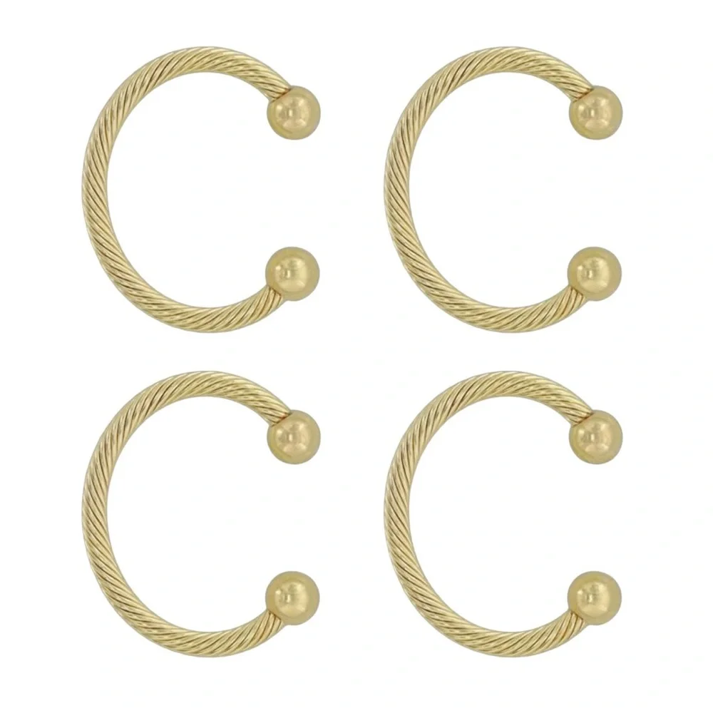 Haute Decor Gold Mantle Decor Hook- set of 4